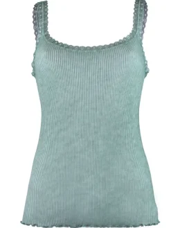 Spaghettiträger Tops^Madiva 100% Bio Baumwolle Träger-Top PURE S/S gerippt von