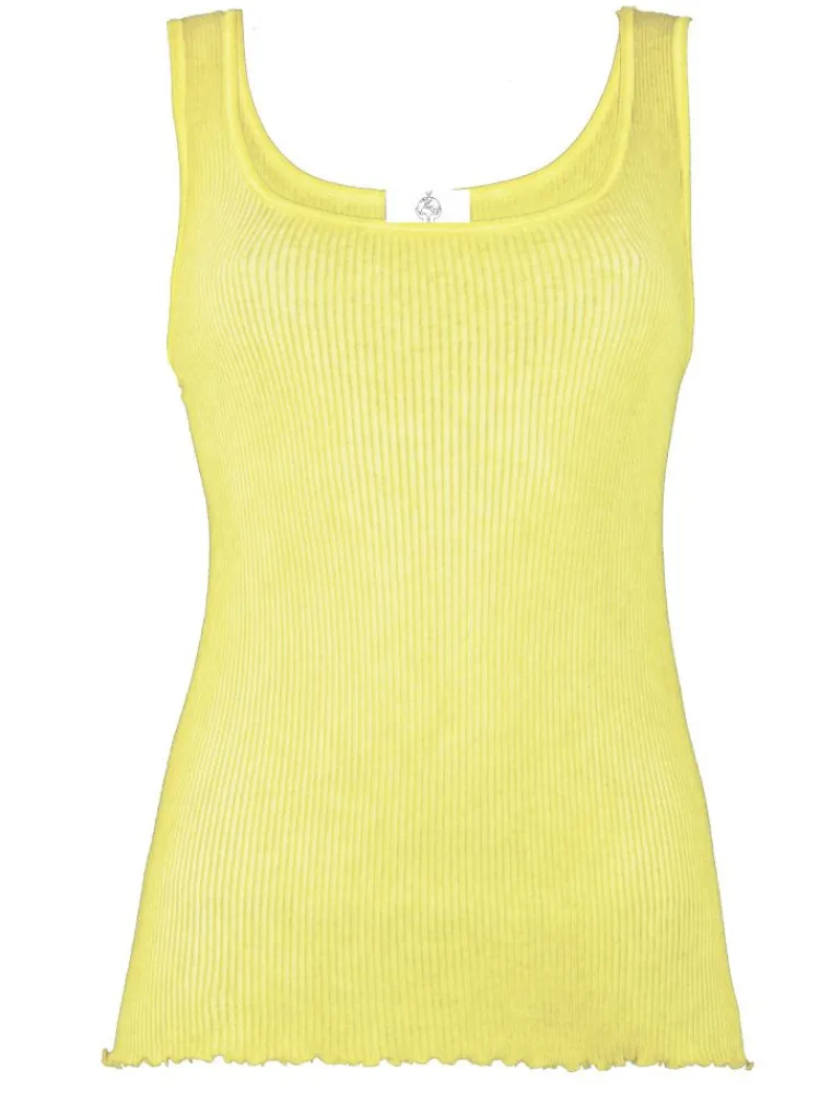 Camisole (Breite Träger)^Madiva 100% Bio Baumwolle Unterhemd ARIA S/L gerippt Pflanzenfarbe Ecofuture®