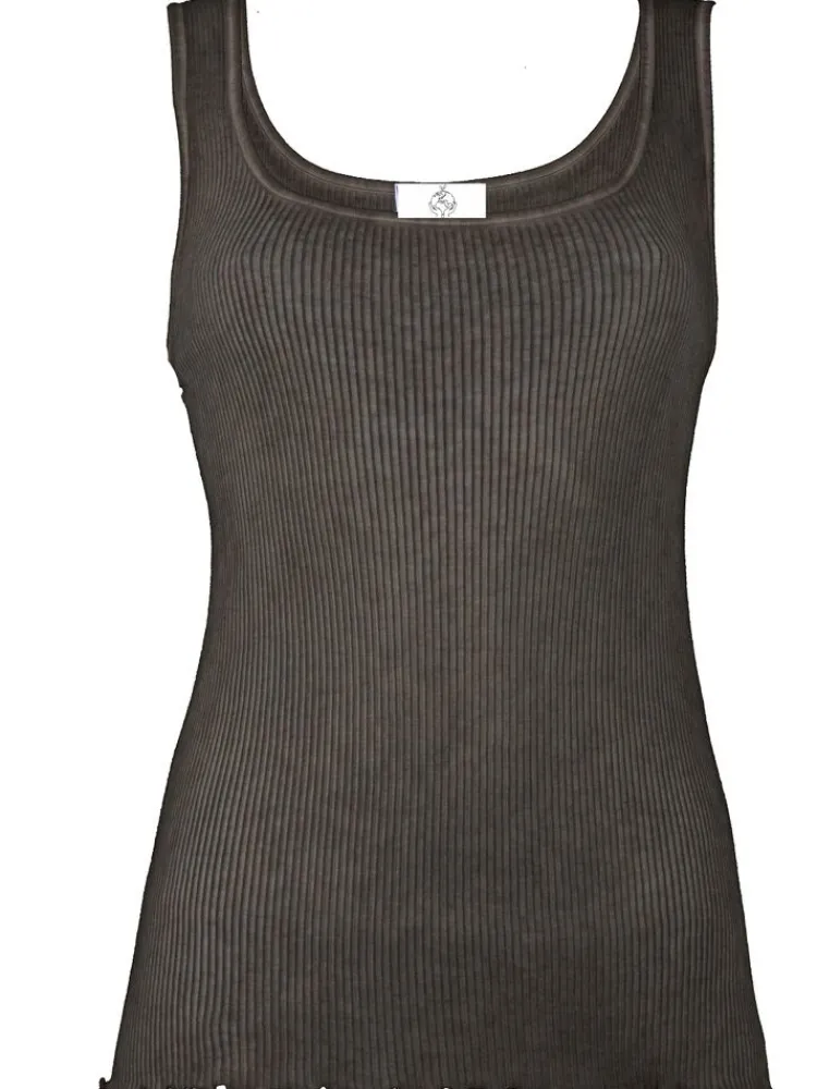 Camisole (Breite Träger)^Madiva 100% Bio Baumwolle Unterhemd ARIA S/L gerippt Pflanzenfarbe Ecofuture®