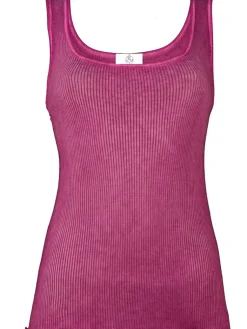 Camisole (Breite Träger)^Madiva 100% Bio Baumwolle Unterhemd ARIA S/L gerippt Pflanzenfarbe von
