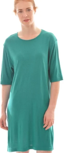 Seidennachthemd|Lounge-Wear^Alkena 100% Bio Bourette-Seide BIGSHIRT kbT von