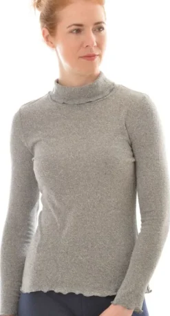 Shirts Mit Seide|Mit Rollkragen^Alkena 100% Bio Bouretteseide ROLLKRAGEN SHIRT