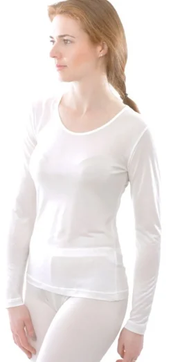 Shirts Mit Seide|Langarm^Alkena 100% Bio-Seide LANGARM SHIRT uni von