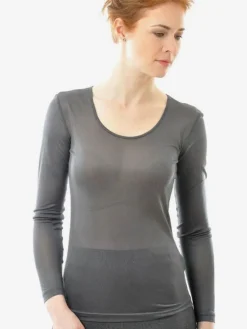 Shirts Mit Seide|Langarm^Alkena 100% Bio-Seide LANGARM SHIRT von