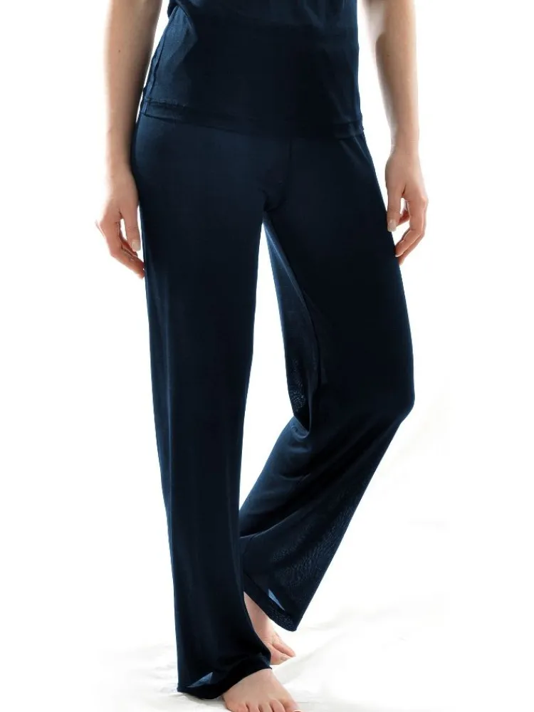 Lounge-Wear|Mit Jersey & Wirkseide^Alkena 100% Bio-Seide PYJAMAHOSE fein von