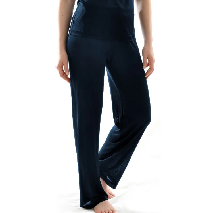 Lounge-Wear|Mit Jersey & Wirkseide^Alkena 100% Bio-Seide PYJAMAHOSE uni von