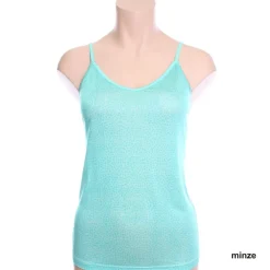 Spaghettiträger Tops|Alle Lingerie Tops^Alkena 100% Bio-Seide SPAGHETTI-TOP bedruckt fein von