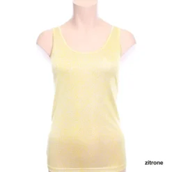 Camisole (Breite Träger)|Mit Jersey & Wirkseide^Alkena 100% Bio-Seide TRÄGERTOP bedruckt fein von