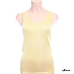 Camisole (Breite Träger)|Mit Jersey & Wirkseide^Alkena 100% Bio-Seide TRÄGERTOP bedruckt fein von