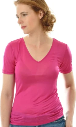T-Shirt|Shirts Mit Seide^Alkena 100% Bio-Seide T-SHIRT uni von