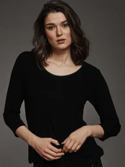 Lounge-Wear|Shirts Mit Seide^Kokon Zwo 100% Bouretteseide 3/4 Arm SHIRT viele Farben von