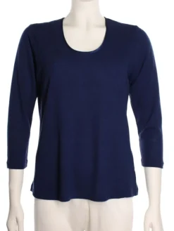 Lounge-Wear|Shirts Mit Seide^Kokon Zwo 100% Bouretteseide 3/4 Arm SHIRT viele Farben von