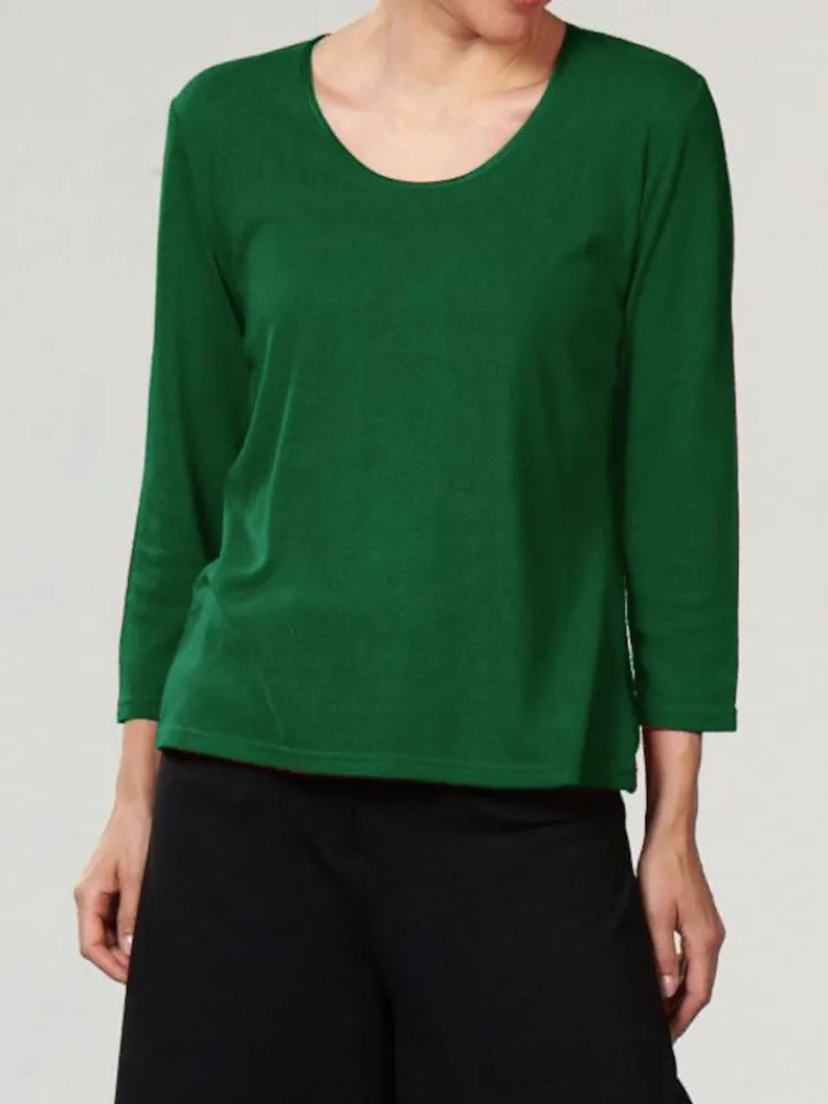 Lounge-Wear|Shirts Mit Seide^Kokon Zwo 100% Bouretteseide 3/4 Arm SHIRT viele Farben von