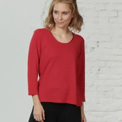 Lounge-Wear|Shirts Mit Seide^Kokon Zwo 100% Bouretteseide 3/4 Arm SHIRT von