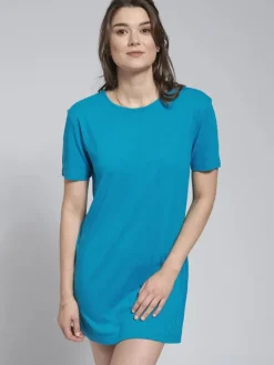 Lounge-Wear|Seide Sleepshirt^Kokon Zwo 100% Bourette-Seide BIGSHIRT kurze Ärmel von
