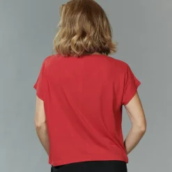 Lounge-Wear|T-Shirt^Kokon Zwo 100% Bouretteseide Kurzarm Top