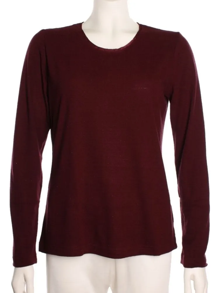 Lounge-Wear|Shirts Mit Seide^Kokon Zwo 100% Bouretteseide RUNDHALS SHIRT viele Farben von