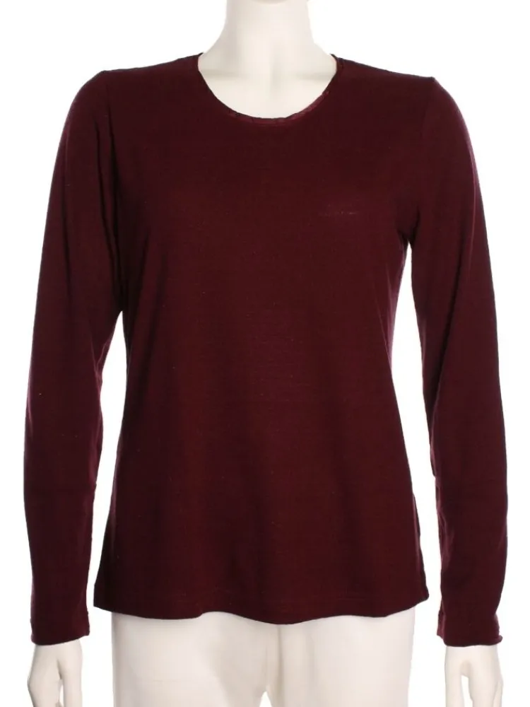 Lounge-Wear|Shirts Mit Seide^Kokon Zwo 100% Bouretteseide RUNDHALS SHIRT viele Farben von