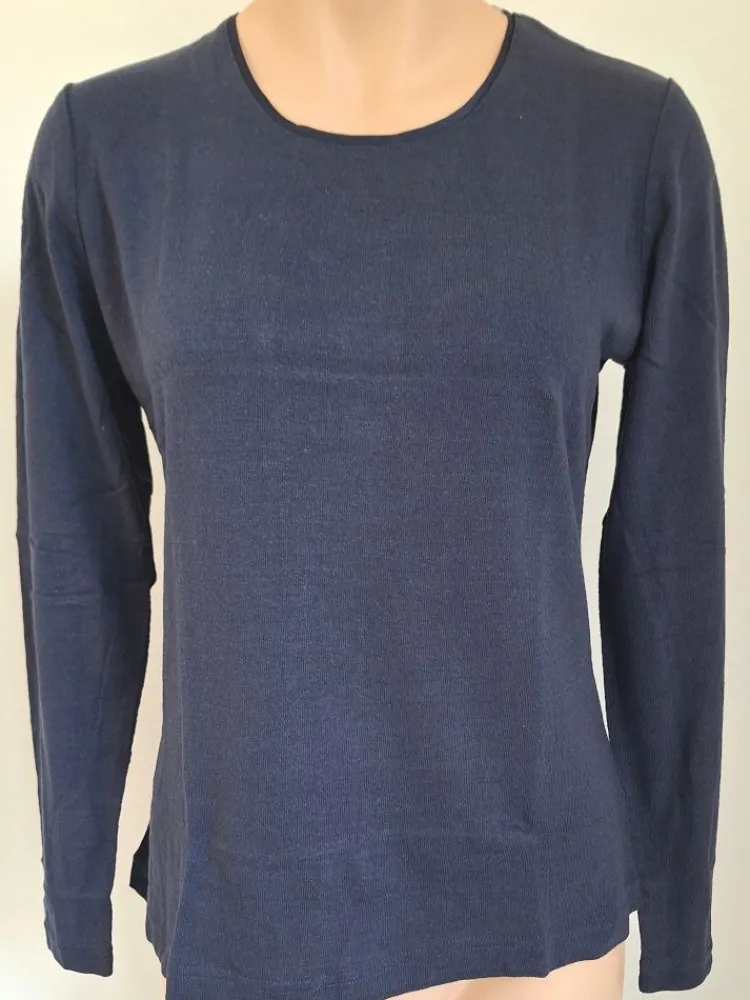 Lounge-Wear|Shirts Mit Seide^Kokon Zwo 100% Bouretteseide RUNDHALS SHIRT von