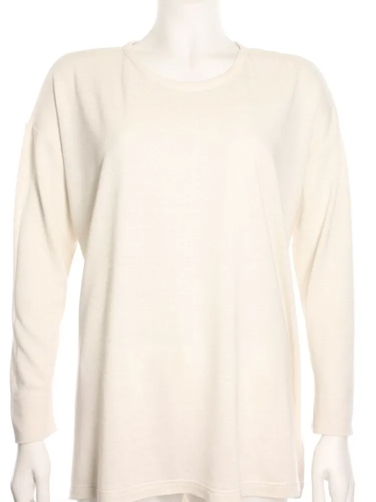 Lounge-Wear|Shirts Mit Seide^Kokon Zwo 100% Bouretteseide RUNDHALS SHIRT von