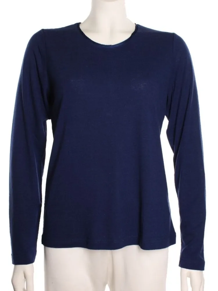 Lounge-Wear|Shirts Mit Seide^Kokon Zwo 100% Bouretteseide RUNDHALS SHIRT von