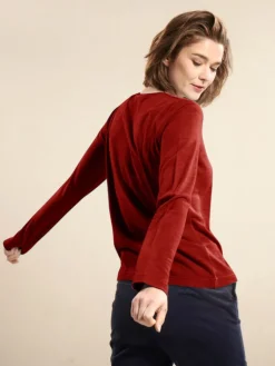 Lounge-Wear|Shirts Mit Seide^Kokon Zwo 100% Bouretteseide RUNDHALS SHIRT bunt