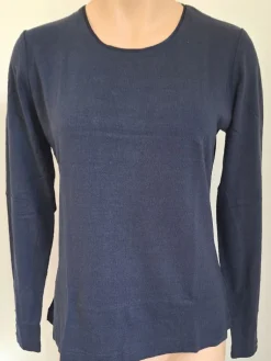 Lounge-Wear|Shirts Mit Seide^Kokon Zwo 100% Bouretteseide RUNDHALS SHIRT uni