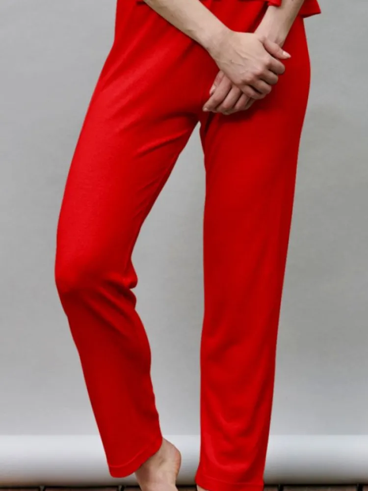 Strandhose & Jumpsuit|Lounge-Wear^Kokon Zwo 100% Bouretteseide YOGA HOSE