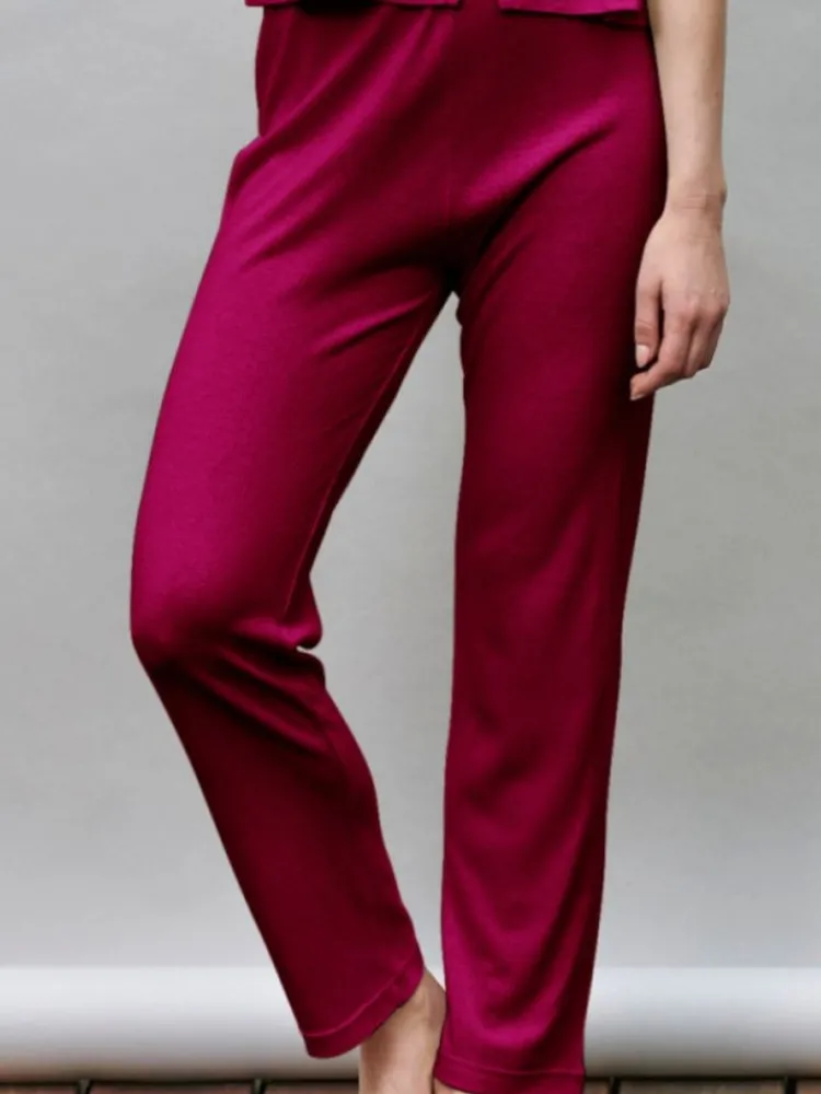 Strandhose & Jumpsuit|Lounge-Wear^Kokon Zwo 100% Bouretteseide YOGA HOSE