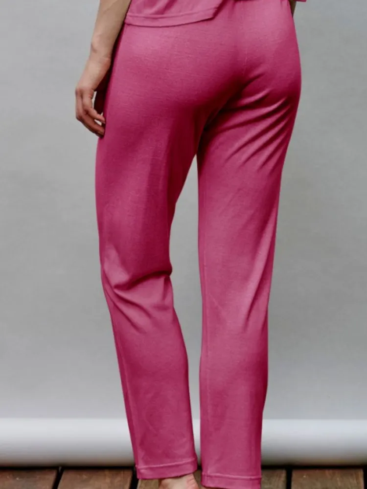 Strandhose & Jumpsuit|Lounge-Wear^Kokon Zwo 100% Bouretteseide YOGA HOSE Basic von