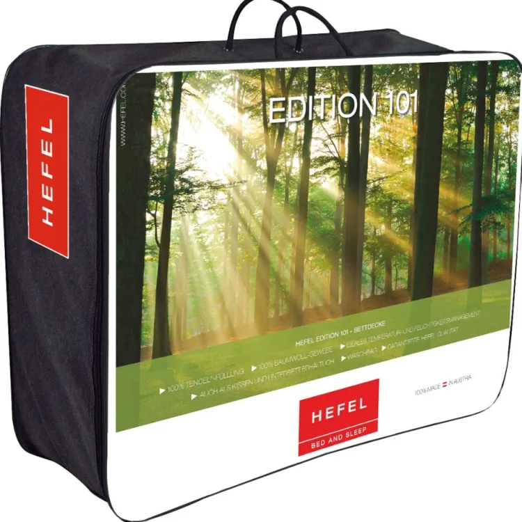 Medium Bettdecken^HEFEL 100% Lyocell Bettdecke mittelwarm EDITION 101 GD von weiß