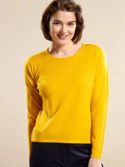 Lounge-Wear|Langarm^Kokon Zwo 100% Merinowolle kbT Feinstrick Pullover von