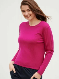 Lounge-Wear|Langarm^Kokon Zwo 100% Merinowolle kbT Feinstrick Pullover