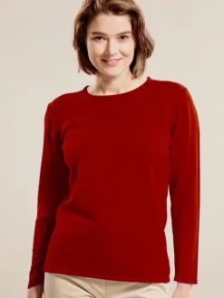 Lounge-Wear|Langarm^Kokon Zwo 100% Merinowolle kbT Feinstrick Long-Pullover von