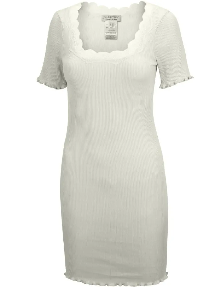 Seiden Basics|Seide Sleepshirt^Eva B. Bitzer 70% Seide 30% Baumwolle Kurzarm Nachthemd RIPP von