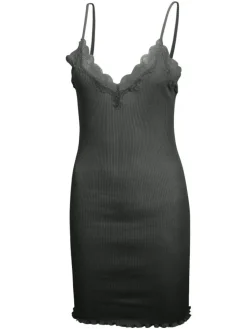 Unterkleider Mit Spitze|Seiden Basics^Eva B. Bitzer 70% Seide 30% Baumwolle Spaghettiträger Nachthemd RIPP von