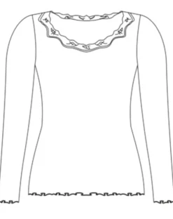 Shirt Mit Spitze|Shirts Mit Seide^Kokon Zwo 70% Seide 30% Bio-Baumwolle kbA LANGARMSHIRT RIPP von