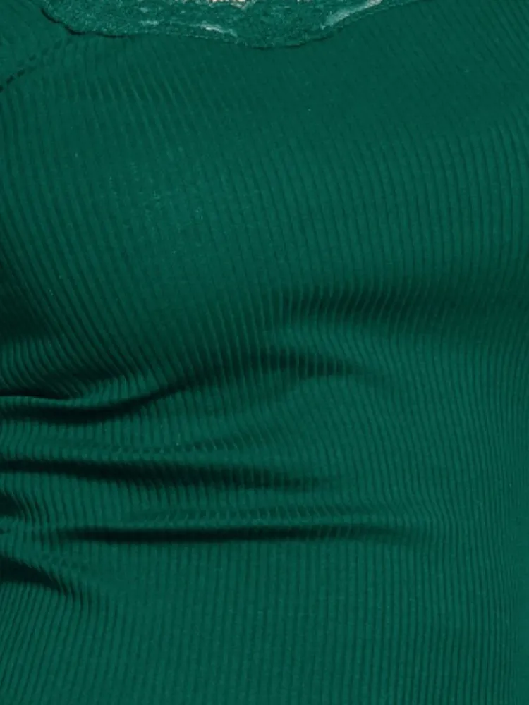 Tops Mit Spitze|Camisole (Breite Träger)^Kokon Zwo 70% Seide 30% Bio-Baumwolle kbA TRÄGERTOP RIPP Basic