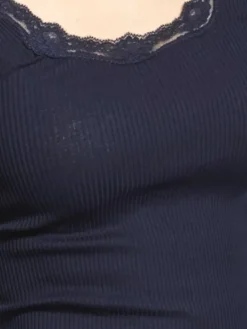Tops Mit Spitze|Camisole (Breite Träger)^Kokon Zwo 70% Seide 30% Bio-Baumwolle kbA TRÄGERTOP RIPP Basic