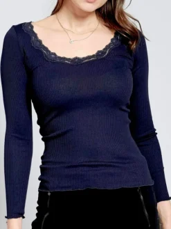 Shirt Mit Spitze|Shirts Mit Seide^Kokon Zwo 70% Seide 30% Bio-Baumwolle kbA LANGARMSHIRT Basic