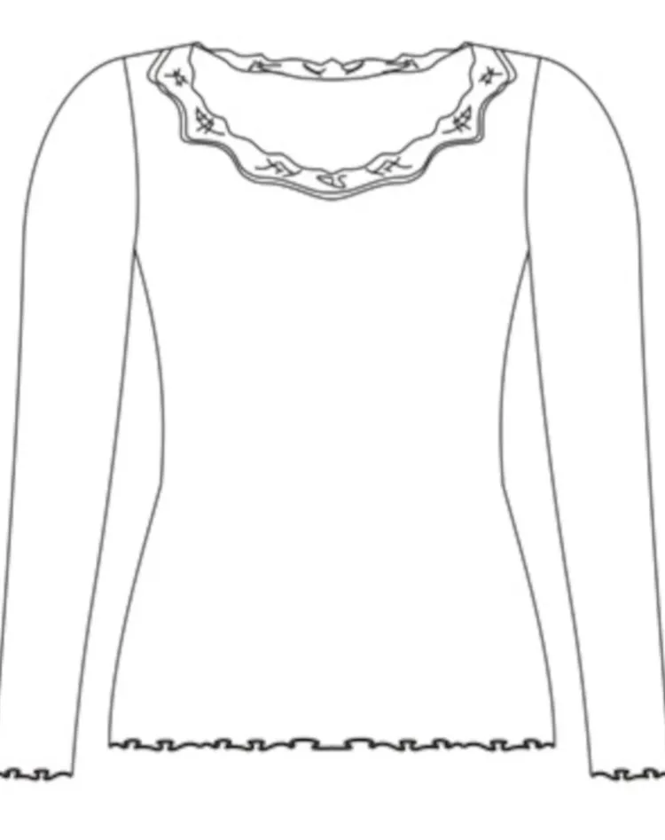 Shirt Mit Spitze|Shirts Mit Seide^Kokon Zwo 70% Seide 30% Bio-Baumwolle kbA LANGARMSHIRT gerippt uni