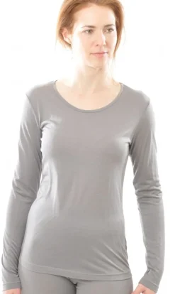 Wolle-Seide Shirts|Langarm^Alkena 55% Seide 45% Wolle LANGARM-SHIRT edel von