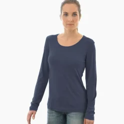 Wolle-Seide Shirts|Langarm^Alkena 55% Seide 45% Wolle LANGARM-SHIRT von
