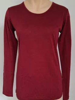 Wolle-Seide Shirts|Langarm^Alkena 55% Seide 45% Wolle LANGARM-SHIRT uni von