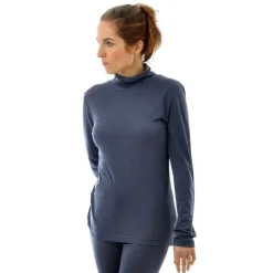 Shirts Mit Seide|Wolle-Seide Shirts^Alkena 55% Seide 45% Wolle ROLLKRAGEN-SHIRT uni von