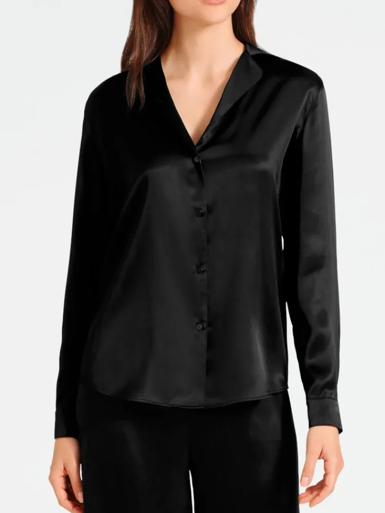Bluse & Tunika|Mit Seidensatin^Aubade 100% Seide Bluse TOI MON AMOUR klassische Farben von
