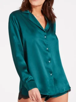 Bluse & Tunika|Mit Seidensatin^Aubade 100% Seide Bluse TOI MON AMOUR klassische Farben von