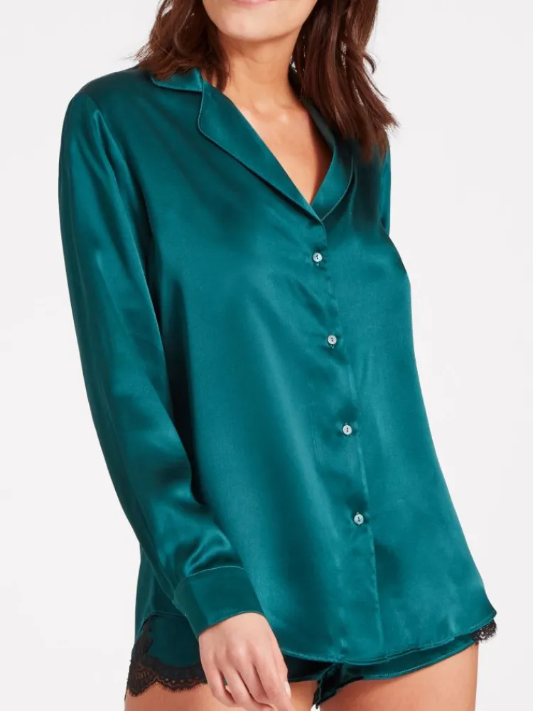 Bluse & Tunika|Mit Seidensatin^Aubade 100% Seide Bluse TOI MON AMOUR klassische Farben von