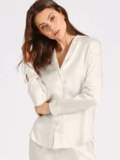 Bluse & Tunika|Mit Seidensatin^Aubade 100% Seide Bluse TOI MON AMOUR Basic Farben von