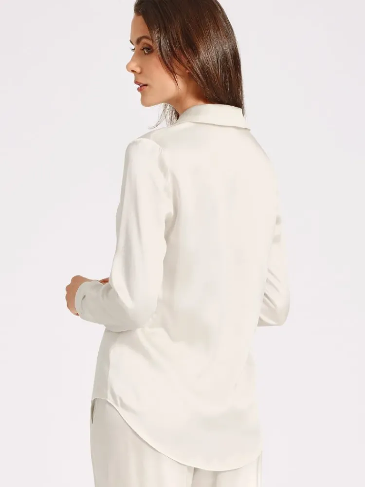 Bluse & Tunika|Mit Seidensatin^Aubade 100% Seide Bluse TOI MON AMOUR viele Farben von